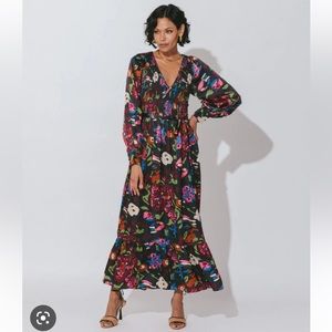 Cleobella Juliette Ankle Dress in Garden Floral. Size XS